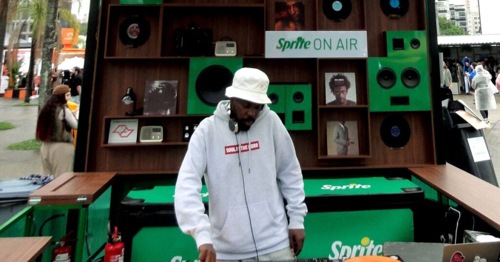 O DJ Nyack se apresentou no Sprite On Air, no festival Coala (Divulgação)