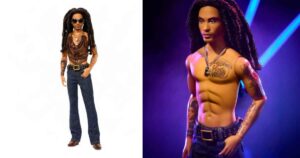 Lenny Kravitz em versão boneco Ken pela Mattel (Divulgação)