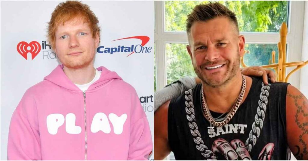 Ed Sheeran e o primo Jethro Sheeran (Reprodução)