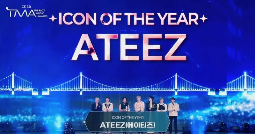 Capa do artigo: TMA 2026: veja os vencedores e os prêmios de ATEEZ, BTS e NMIXX
