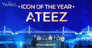 ATEEZ foram vencedores do The Fact Music Awards 2026 (Reprodução)