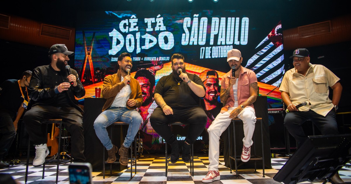 Cê Tá Doido Festival reúne Ícaro e Gilmar, Panda e Humberto e Ron