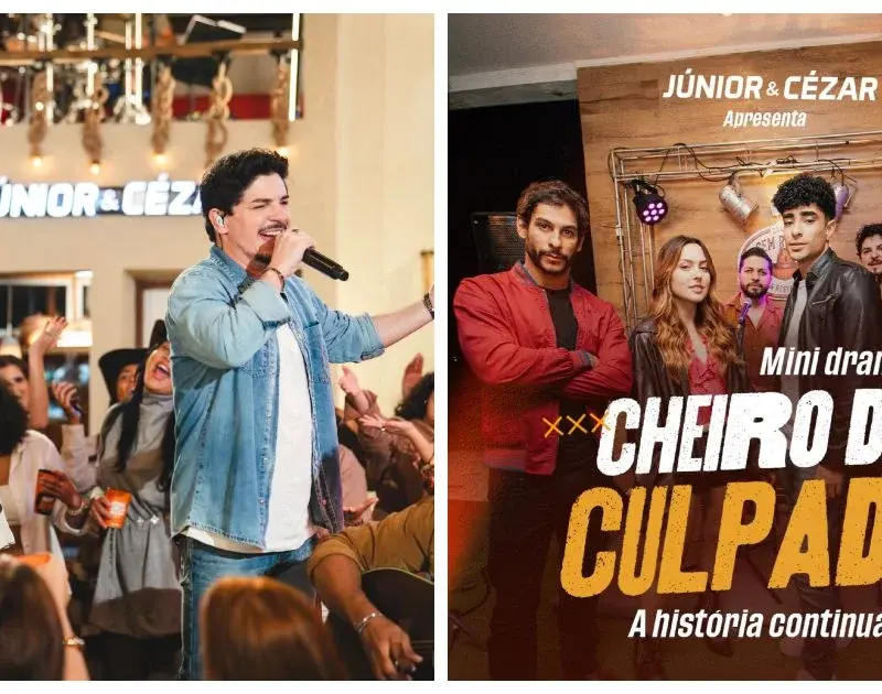 Júnior e Cézar lançam álbum com novela vertical inspirada em K-dramas