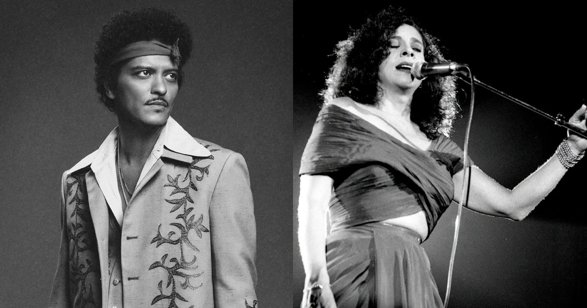 Bruno Mars (Reprodução Facebook) e Gal Costa (Mila Petrillo_Reprodução Facebook) são do signo de Libra