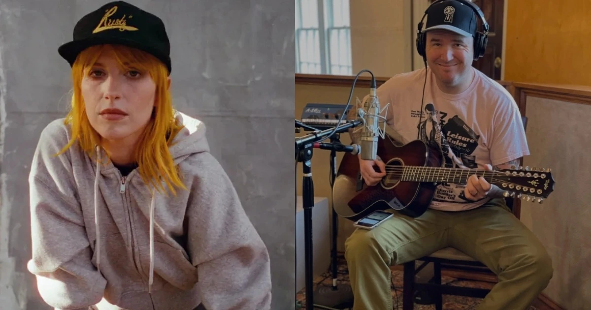Hayley Williams (divulgação) e Chad Gilbert (reprodução)