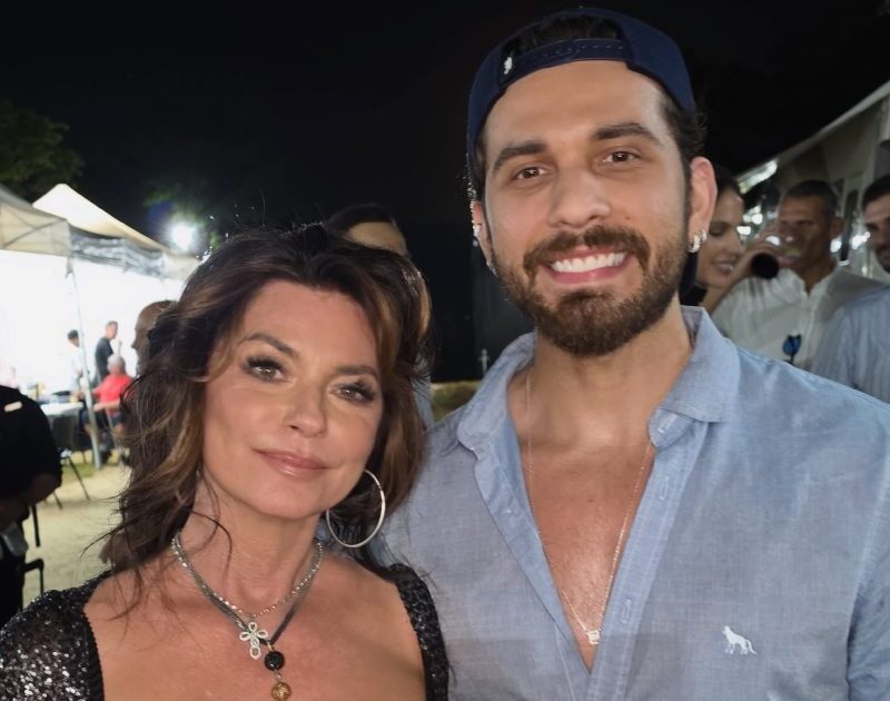 Gustavo Mioto encontra Shania Twain antes de show em Jaguariúna: ‘Querida’