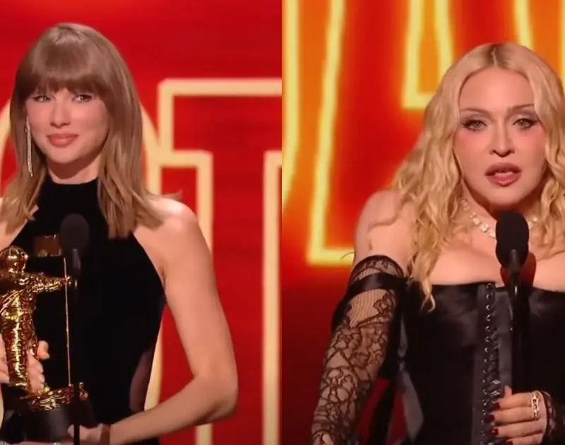 Taylor Swift e Madonna no VMA(Reprodução_ Facebook @vmas)