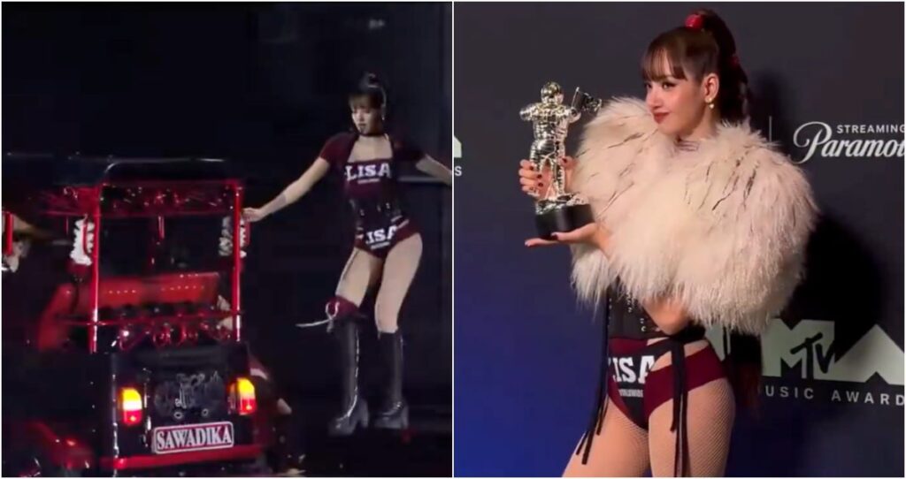 LISA homenageia Tailândia com performance de ‘SaWaDiKa’ no VMA 2026 1 LISA com seus dançarinos no palco do VMA 2026