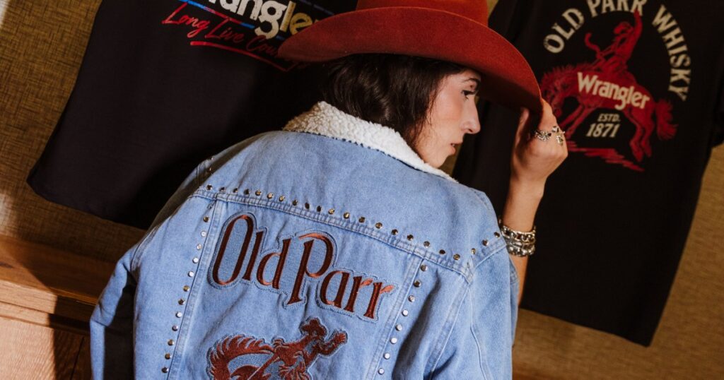 Coleção exclusiva de Old Parr com a Wrangler Brasil (Divulgação)