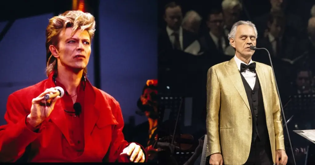 Conheça o histórico de David Bowie e Andrea Bocelli no Billboard 200