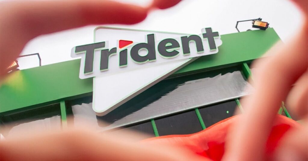 Trident chiclete Marina Sena