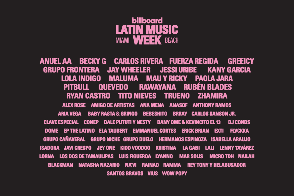 Billboard Latin Music Week 2026 programação
